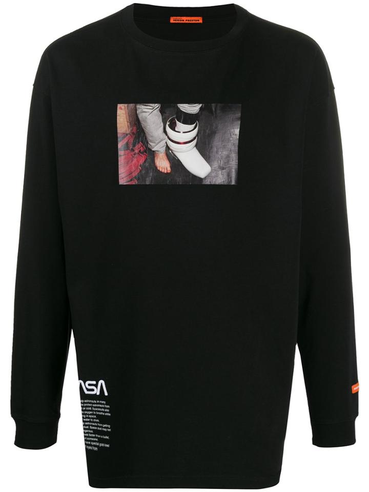 Heron Preston Photographic Print Sweatshirt - Black