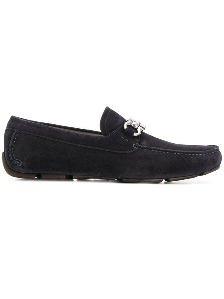 Salvatore Ferragamo Gancio Loafers - Blue