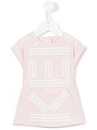 Logo Print Dress - Kids - Cotton/spandex/elastane - 12 Mth, Pink/purple, Kenzo Kids