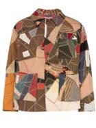 Bode Edwardian Patchwork Quilted Cotton Jacket - 108 - Multicoloured