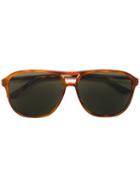 Gucci Eyewear - Aviator Sunglasses - Men - Acetate - One Size, Brown, Acetate
