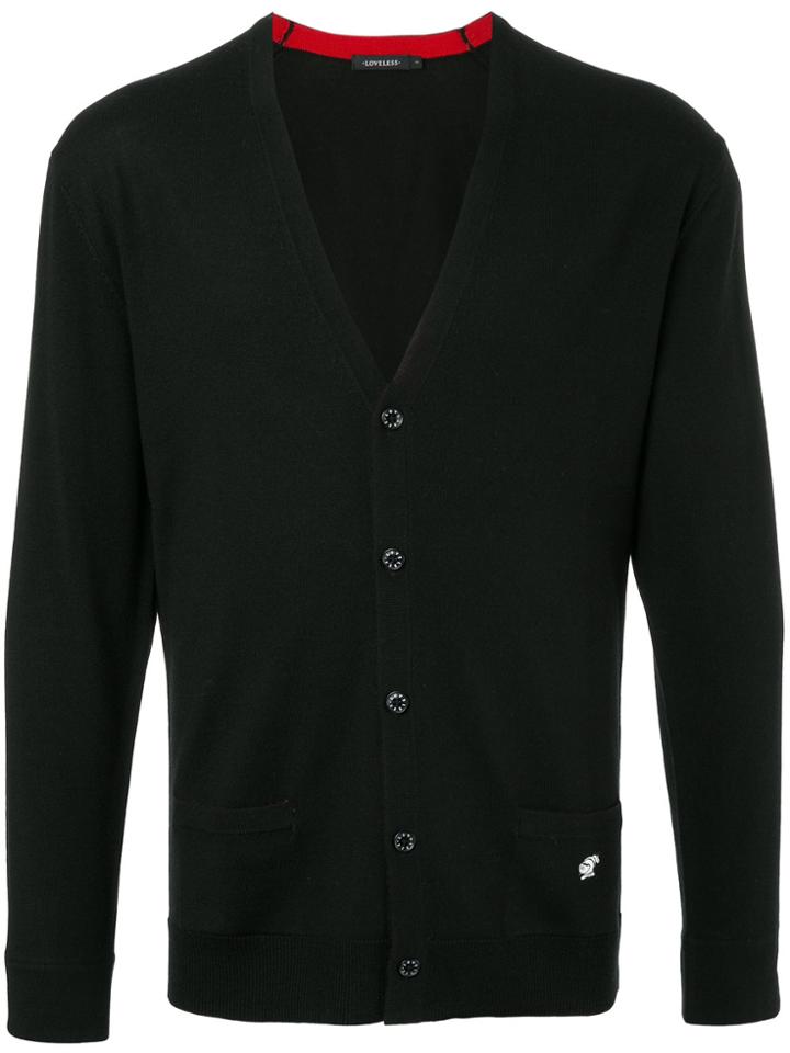 Loveless Classic Knitted Cardigan - Black