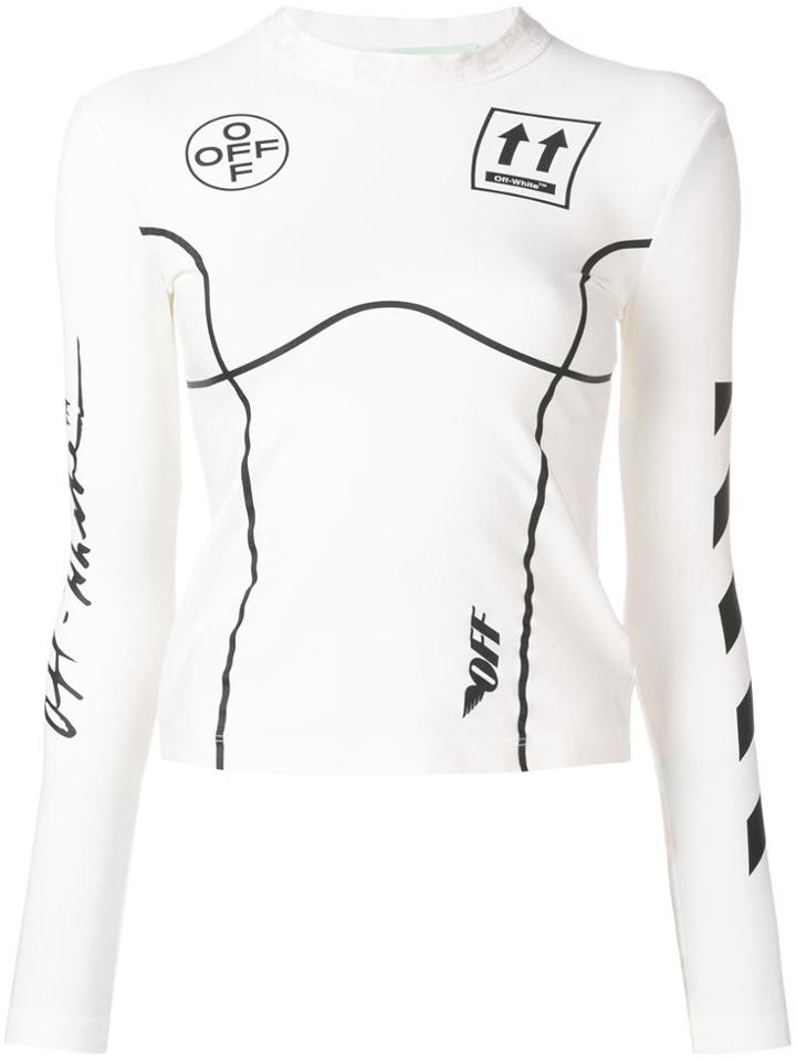 Off-white Sporty Long-sleeved Top