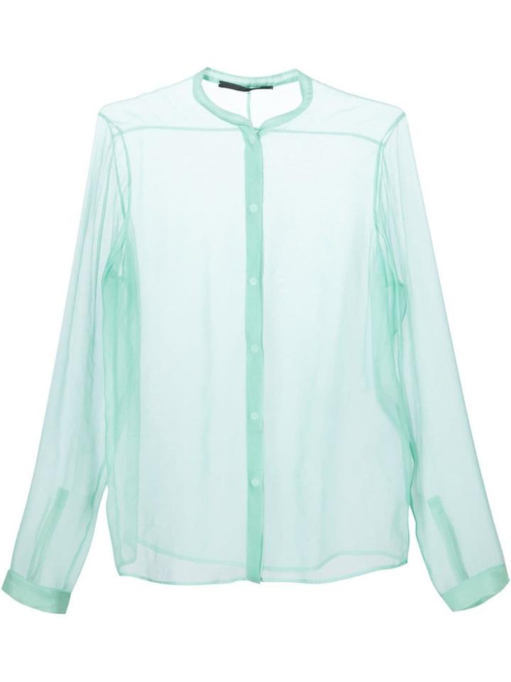 Haider Ackermann Sheer Button-up Shirt - Green
