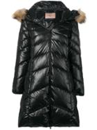 Twin-set Padded Hooded Coat - Black