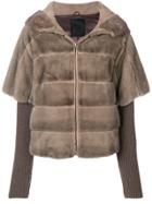 Liska Hooded Wide Fit Jacket - Grey