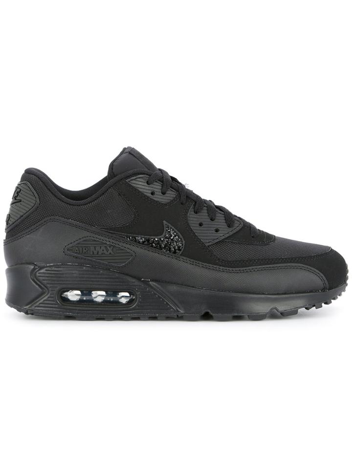 Nike Air Max 90 Crystal Embellished Sneakers - Black