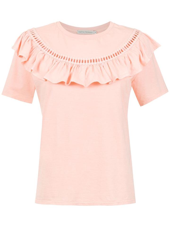 Martha Medeiros Ruffled Top - Pink & Purple