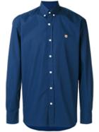 Maison Kitsuné Button Down Collar Shirt, Men's, Size: 39, Blue, Cotton