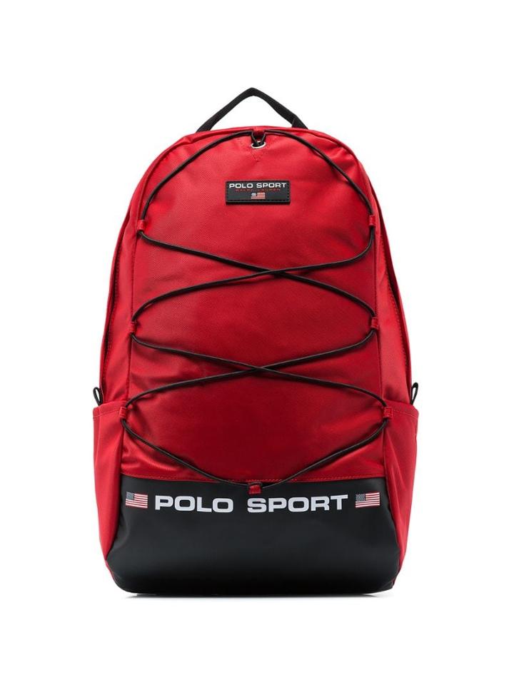 Polo Ralph Lauren Logo Print Backpack - Red