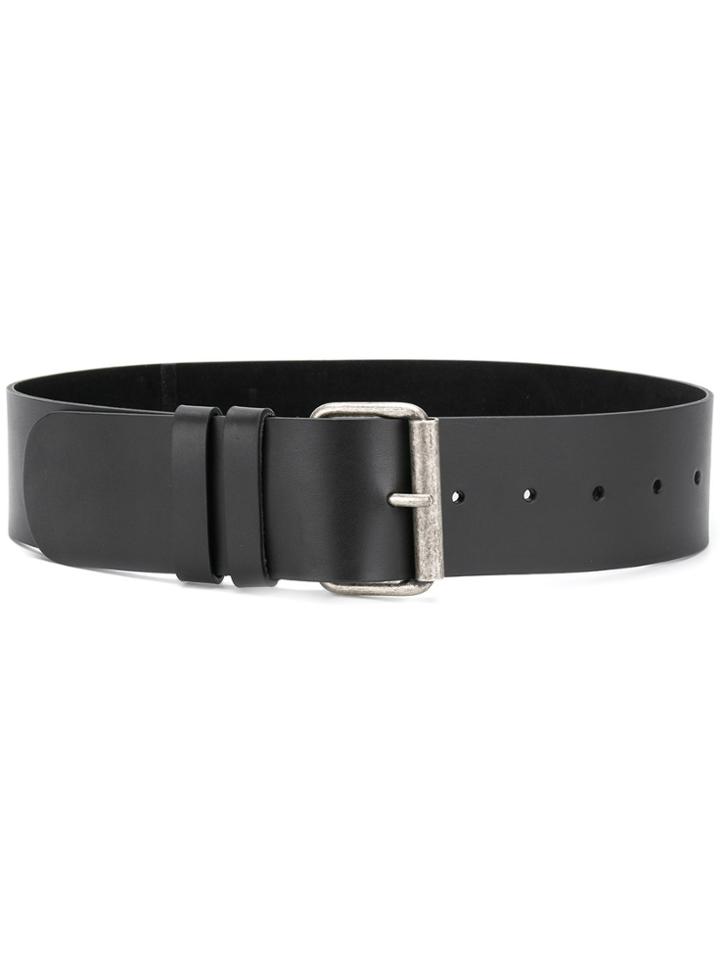 Aspesi Buckled Belt - Black