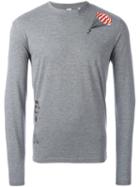 Aspesi Graphic Print T-shirt, Men's, Size: Large, Grey, Cotton/polyester