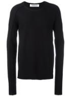 Individual Sentiments Elongated Sleeves Jumper, Men's, Size: Small, Black, Wool