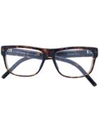 Dior Eyewear Square Frame Glasses - Brown