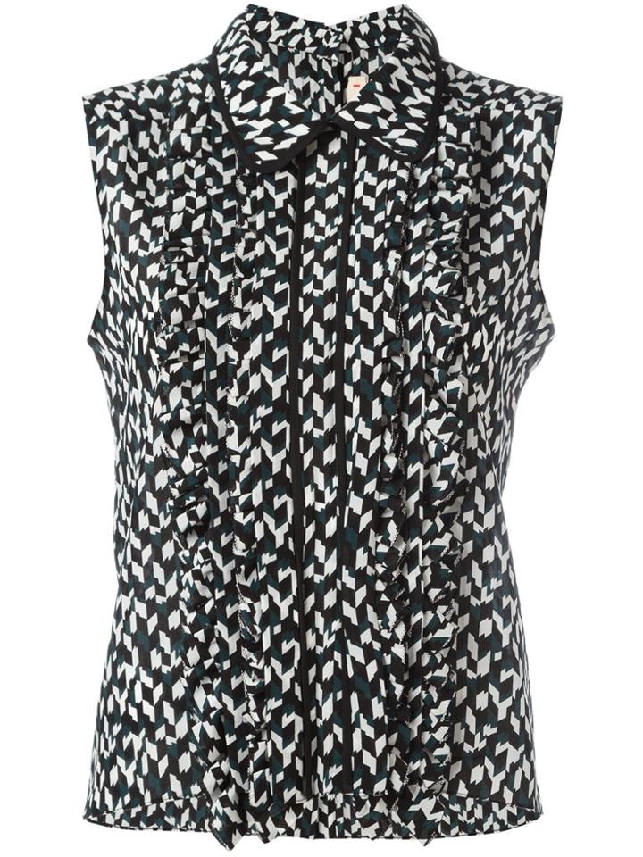 Marni Geometric Print Shirt - Black