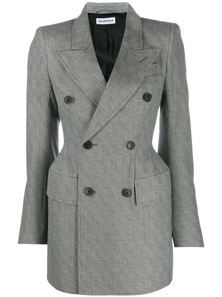Balenciaga Hourglass Tailored Blazer - Black