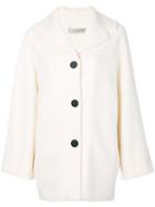 D.exterior - Cape Style Coat - Women - Polyester/wool - Xl, Nude/neutrals, Polyester/wool