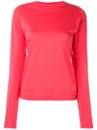 Nike Bonded Long Sleeve Top, Women's, Size: Small, Pink/purple, Cotton/polyester/viscose