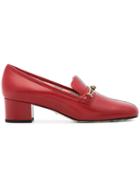 Gucci Red And Blue Ginger 45 Leather Pumps