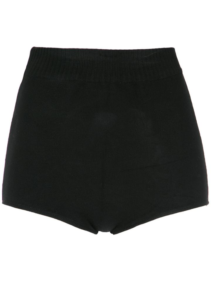 Reinaldo Lourenço High Waisted Shorts - Black