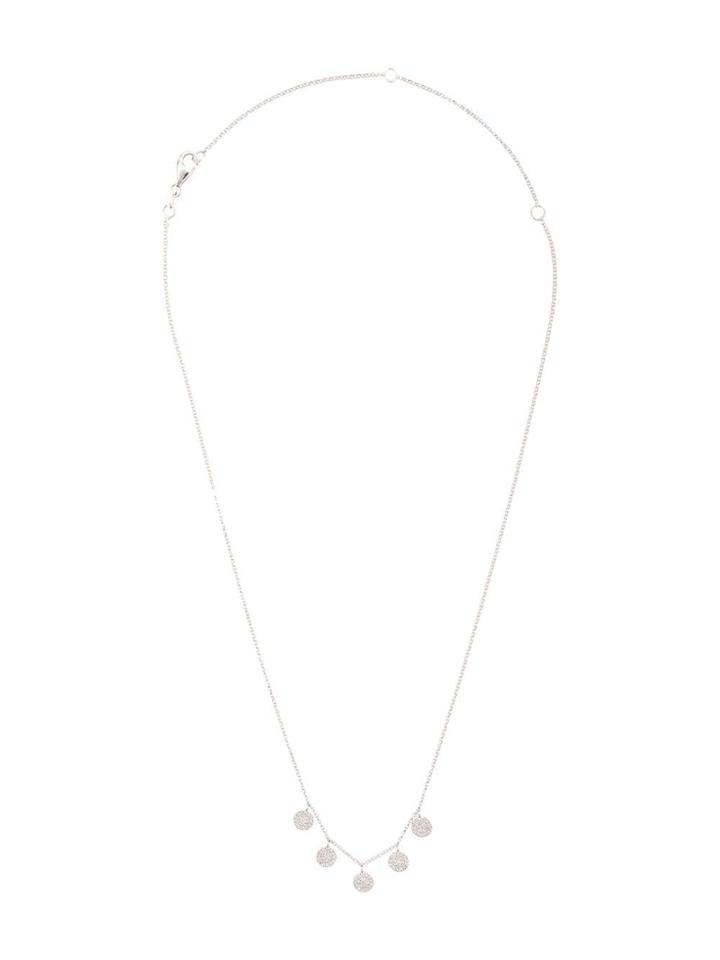 Zofia Day Dangle Disco Necklace - Silver