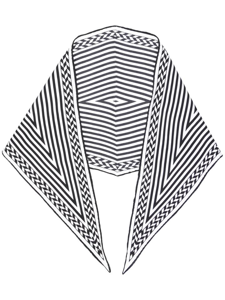 Haider Ackermann Striped Scarf - Black