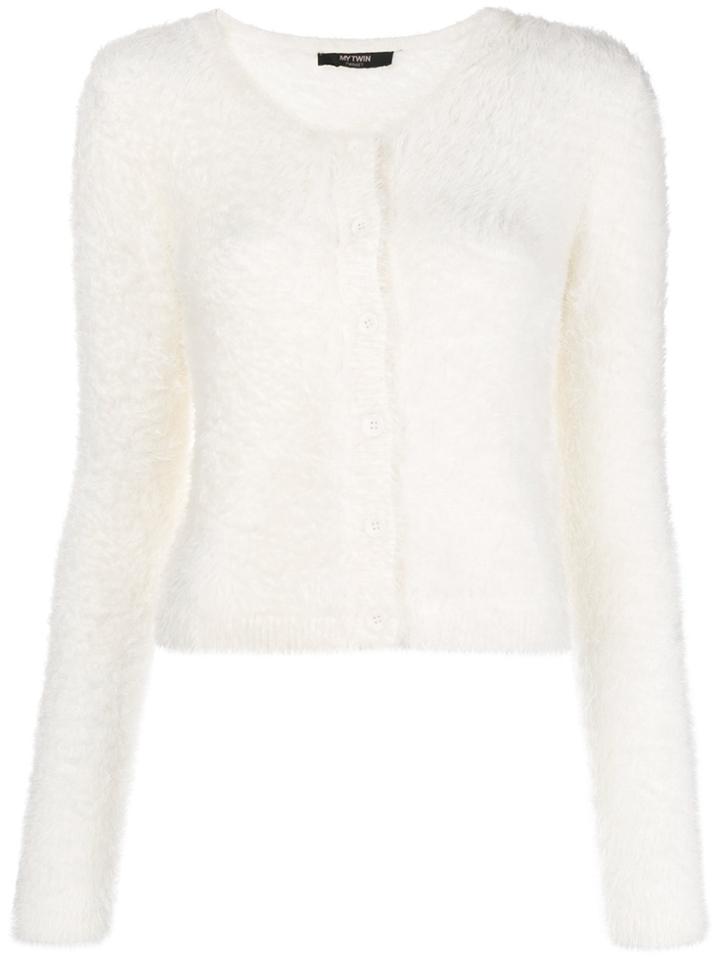 Twin-set Teddy Cardigan - White