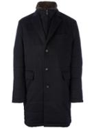 N.peal Quilted Woven Coat, Men's, Size: Large, Blue, Cashmere/rabbit Fur/polyester