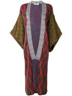 Circus Hotel - Contrast Cardi-coat - Women - Polyester/viscose - 42, Women's, Grey, Polyester/viscose