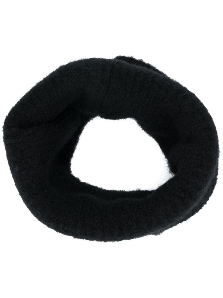 Rick Owens Chunky Knit Scarf - Black