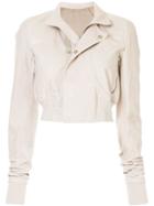 Rick Owens Cropped Bomber Jacket - Pink