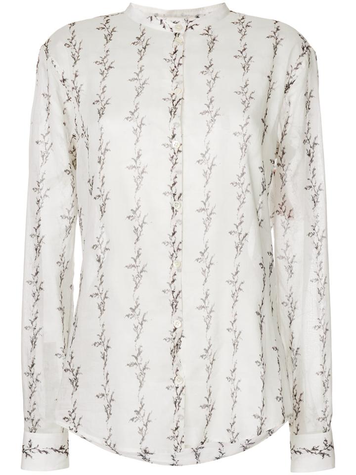 Saint Laurent Abstract Patterned Shirt - Nude & Neutrals