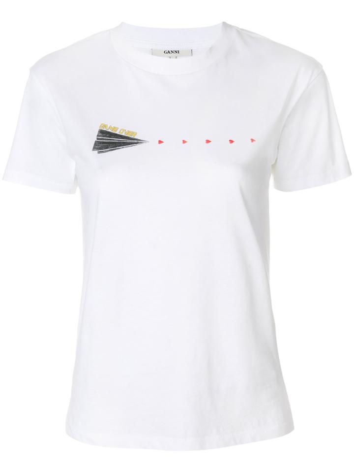 Ganni Game Over T-shirt - White