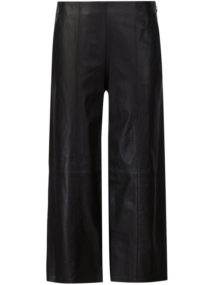 Vince Wide-legged Cropped Trousers - Black
