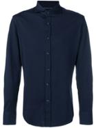 Brunello Cucinelli Buttoned Jersey Shirt - Blue