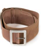 Dolce & Gabbana Vintage Buckled Belt, Women's, Size: 85, Brown