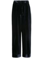 Estnation High-waisted Wide Leg Trousers - Blue