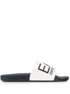 Ea7 Emporio Armani Logo Slides - White