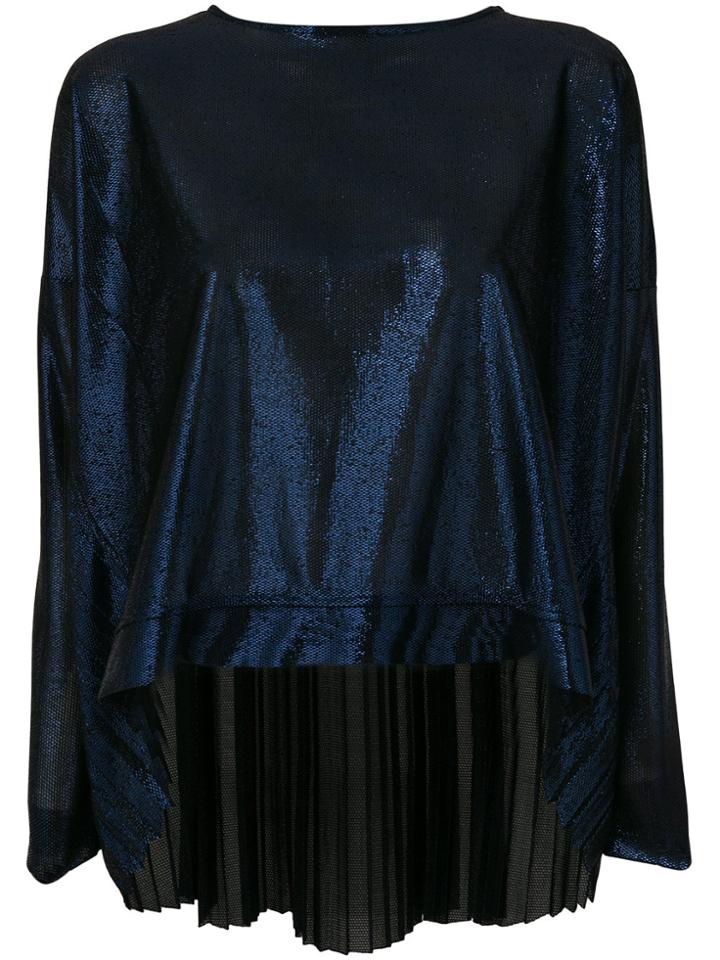 Federica Tosi Metallic Blouse - Blue