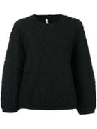 Boboutic Textured Sweater, Women's, Size: Medium, Black, Polyamide/wool