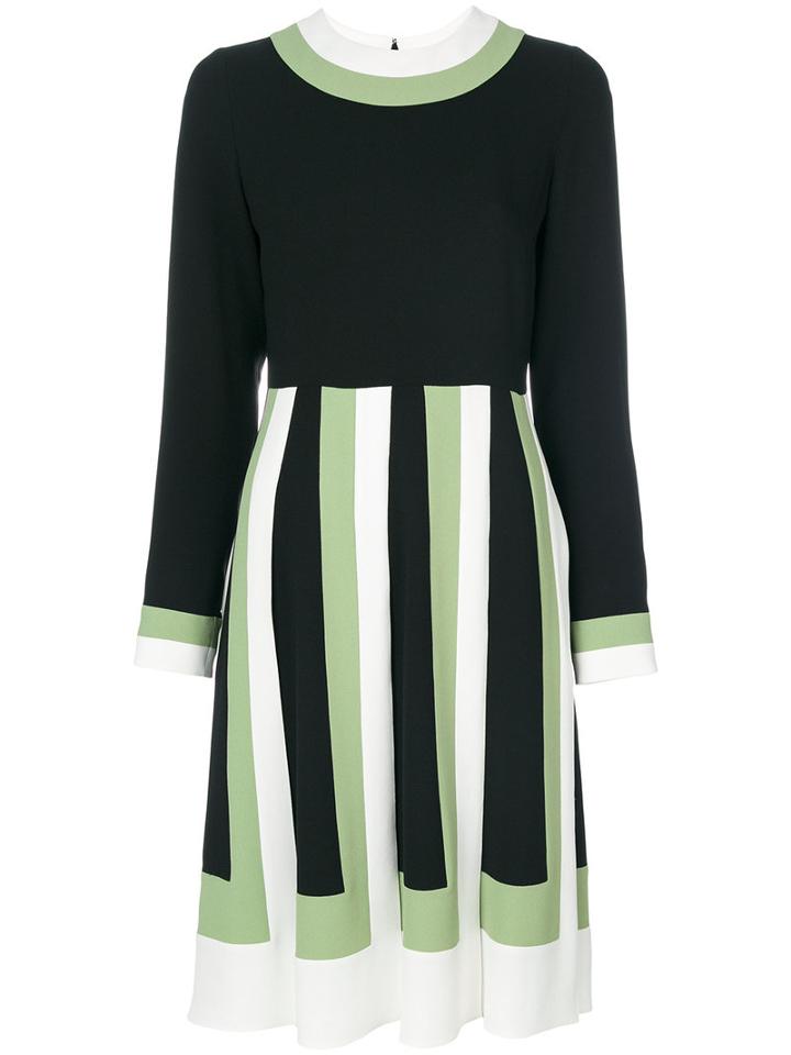 Valentino - Colour Block Dress - Women - Acetate/viscose - 42, Black, Acetate/viscose