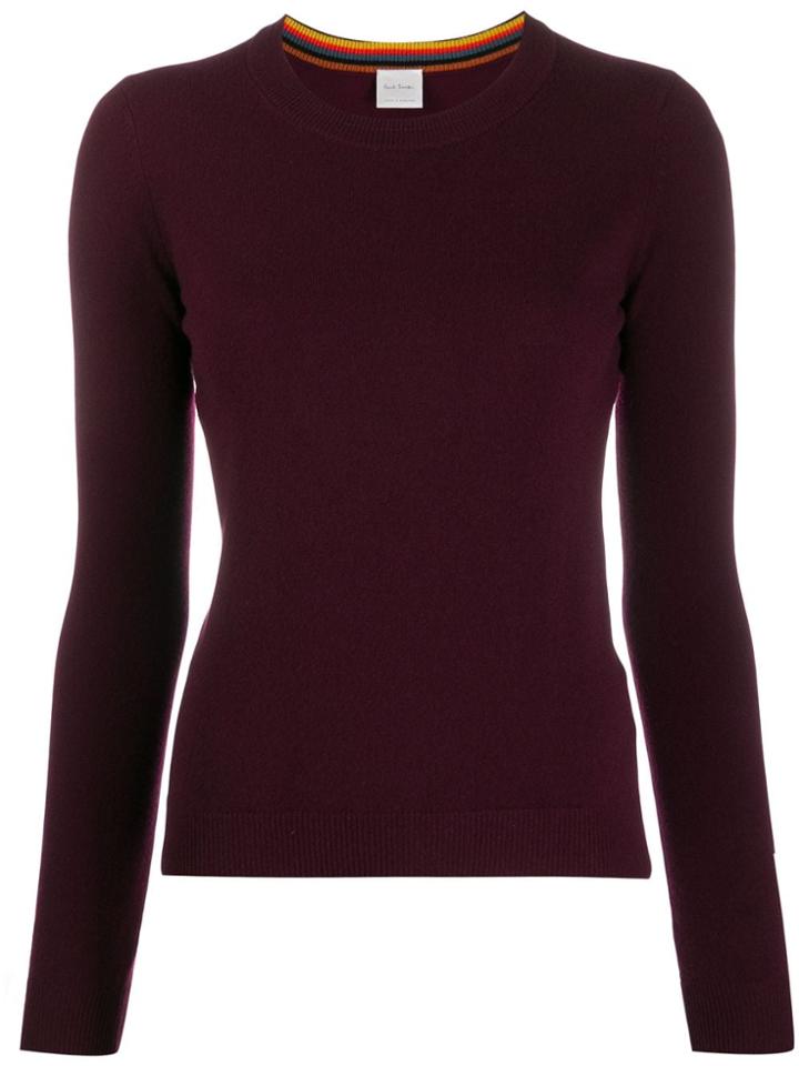 Paul Smith Colour Block Jumper - Red