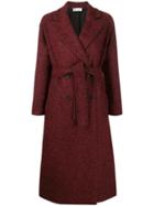 Red Valentino Red(v) Double-breasted Belted Coat