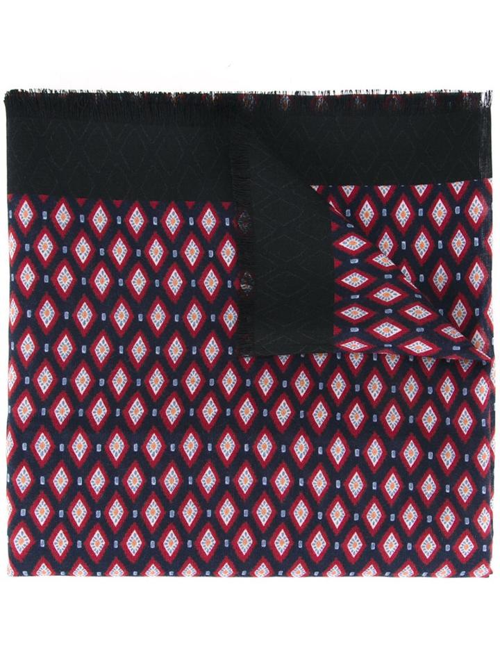 Marc Jacobs Diamond Print Scarf, Women's, Blue, Silk/cashmere