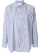 Hope Striped Fitted Shirt - Blue