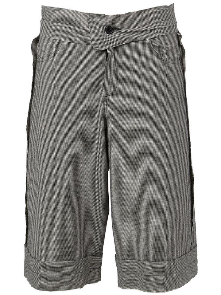 Yang Li Raw Edge Shorts - Black