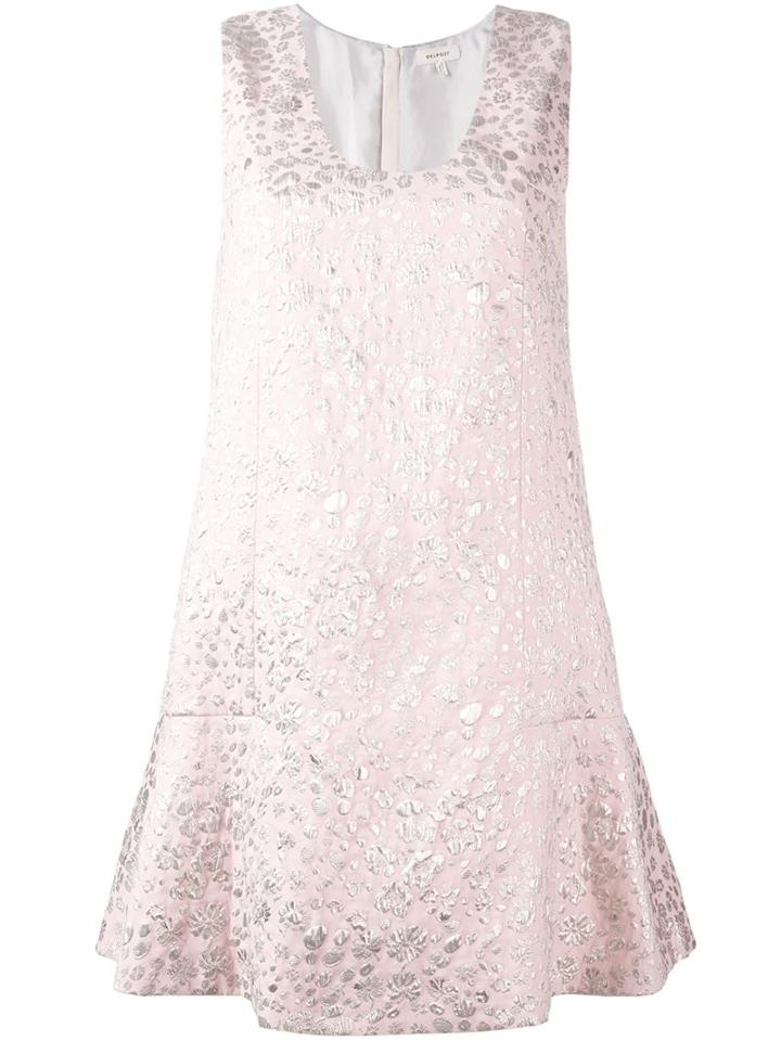 Delpozo Shirt Collar Patterned Dress