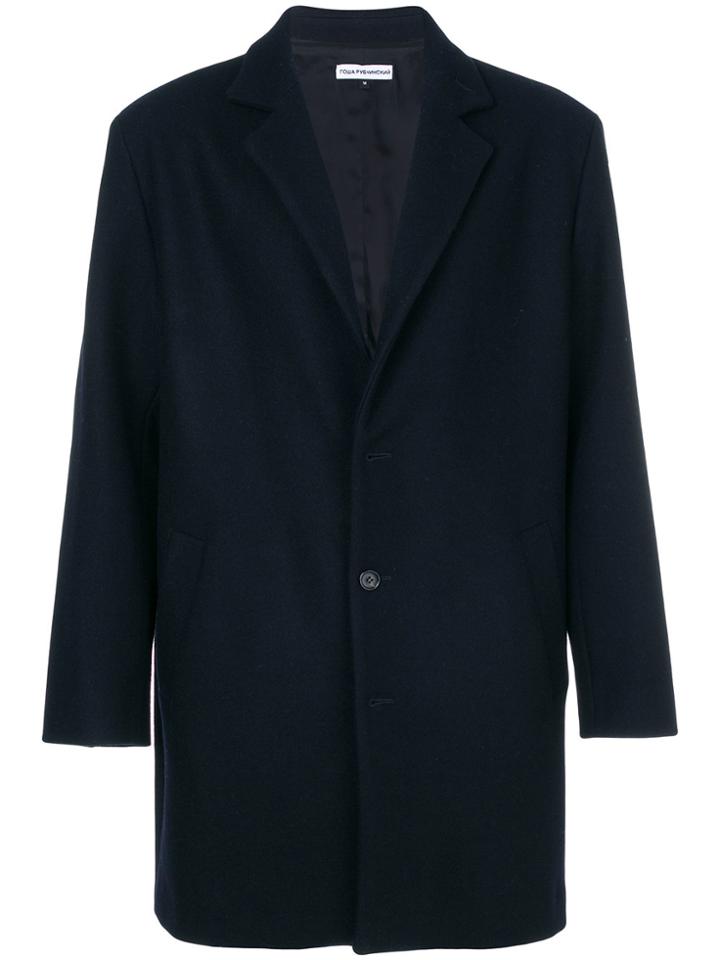 Gosha Rubchinskiy Single Breasted Short Coat - Blue