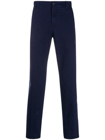 White Sand Straight Trousers - Blue