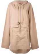 Puma - Oversized Hooded Sweatshirt - Women - Cotton/polyester/spandex/elastane - L, Nude/neutrals, Cotton/polyester/spandex/elastane